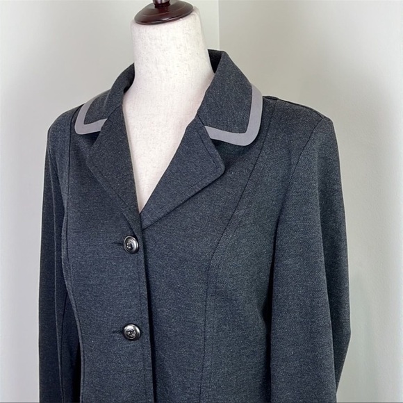 CABI Crew Blazer Charcoal Gray Sz S #3030 EUC - Picture 4 of 6